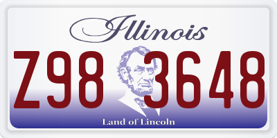 IL license plate Z983648