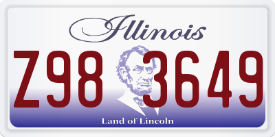 IL license plate Z983649
