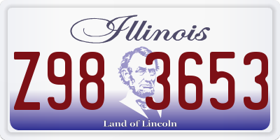 IL license plate Z983653