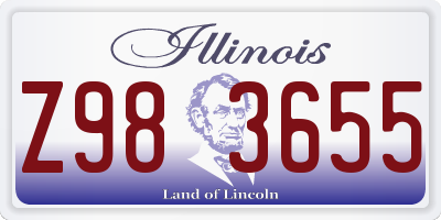 IL license plate Z983655