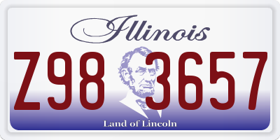 IL license plate Z983657