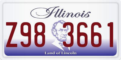 IL license plate Z983661