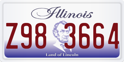 IL license plate Z983664