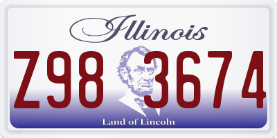 IL license plate Z983674