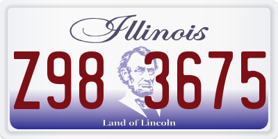 IL license plate Z983675