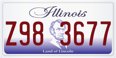 IL license plate Z983677