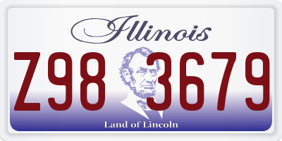 IL license plate Z983679