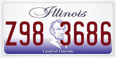 IL license plate Z983686