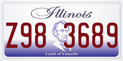 IL license plate Z983689