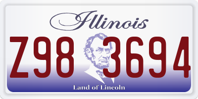 IL license plate Z983694