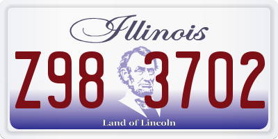 IL license plate Z983702