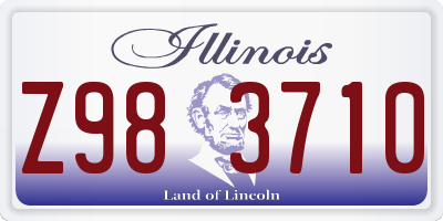 IL license plate Z983710