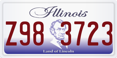 IL license plate Z983723