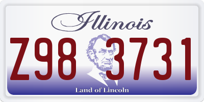 IL license plate Z983731