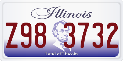 IL license plate Z983732