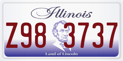 IL license plate Z983737