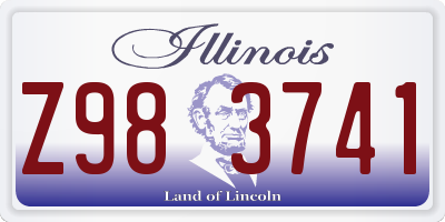 IL license plate Z983741