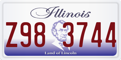 IL license plate Z983744