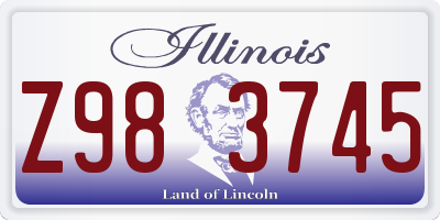 IL license plate Z983745