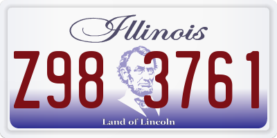 IL license plate Z983761