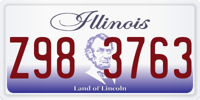 IL license plate Z983763