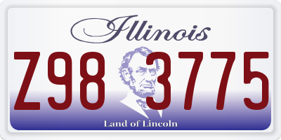 IL license plate Z983775