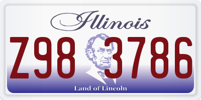 IL license plate Z983786