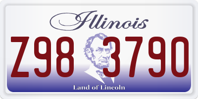 IL license plate Z983790