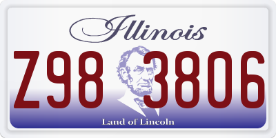IL license plate Z983806