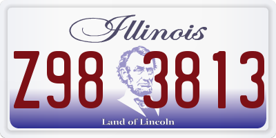 IL license plate Z983813