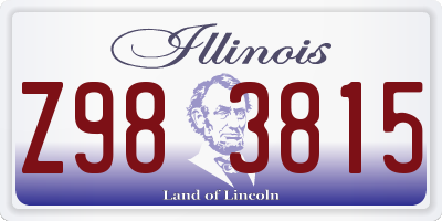 IL license plate Z983815