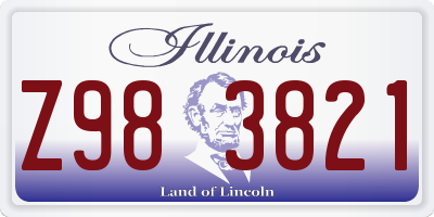 IL license plate Z983821