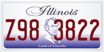 IL license plate Z983822