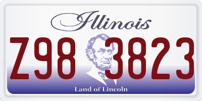 IL license plate Z983823