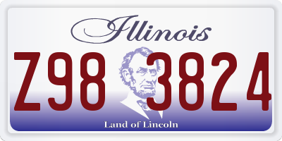 IL license plate Z983824