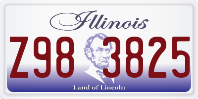 IL license plate Z983825