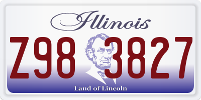 IL license plate Z983827