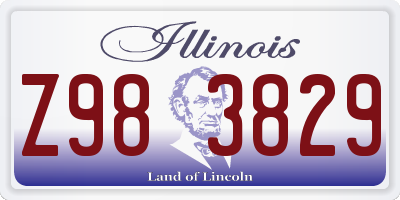 IL license plate Z983829