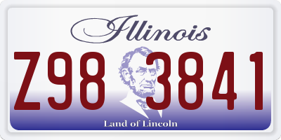 IL license plate Z983841