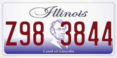 IL license plate Z983844