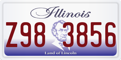 IL license plate Z983856