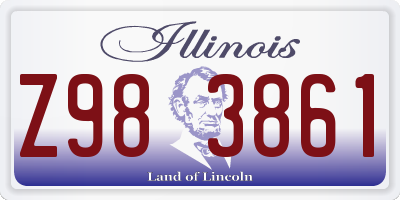 IL license plate Z983861