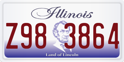 IL license plate Z983864