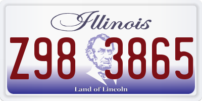 IL license plate Z983865