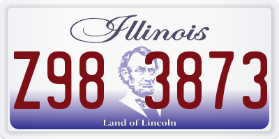 IL license plate Z983873