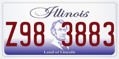 IL license plate Z983883