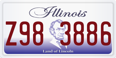 IL license plate Z983886