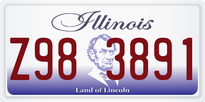 IL license plate Z983891