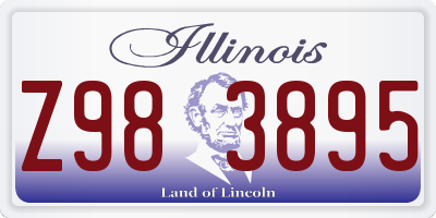 IL license plate Z983895