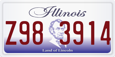 IL license plate Z983914